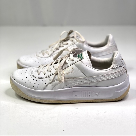 Puma GV Special white leather dad sneakers perforated toe - Picture 4 of 10